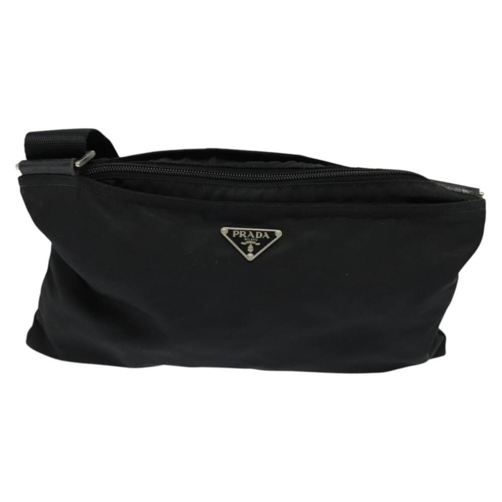 PRADA Shoulder Bag Nylon Black - Picture 2 of 9